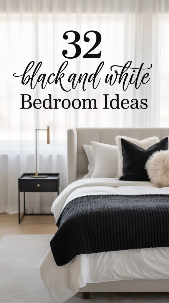 Black and White Bedroom Ideas