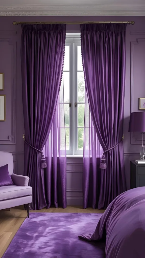 Deep Purple Curtains