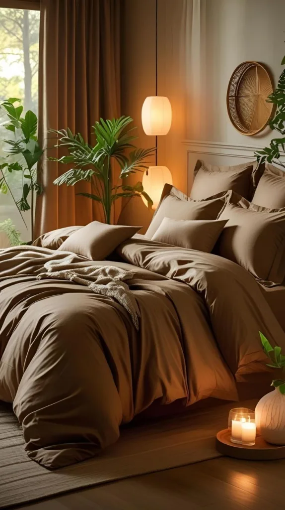 Neutral Brown Bedding