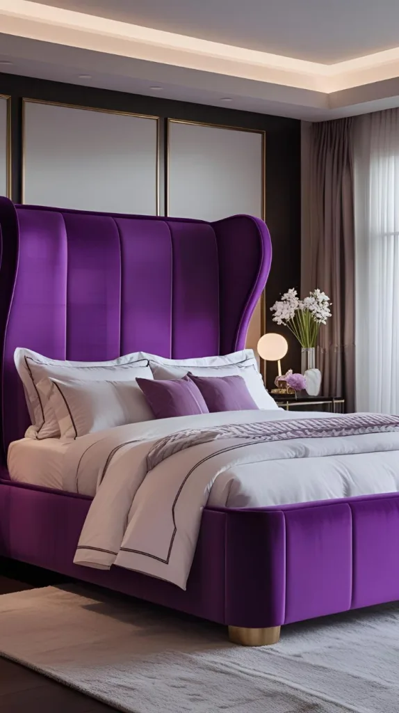 Purple Bed Frame for a Statement Piece