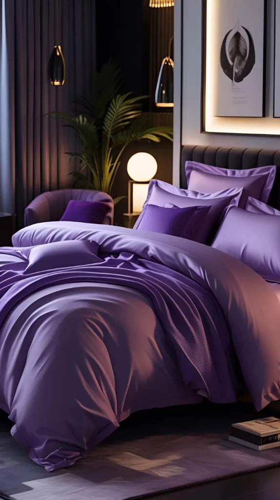 Purple Bedding with a Modern Twist