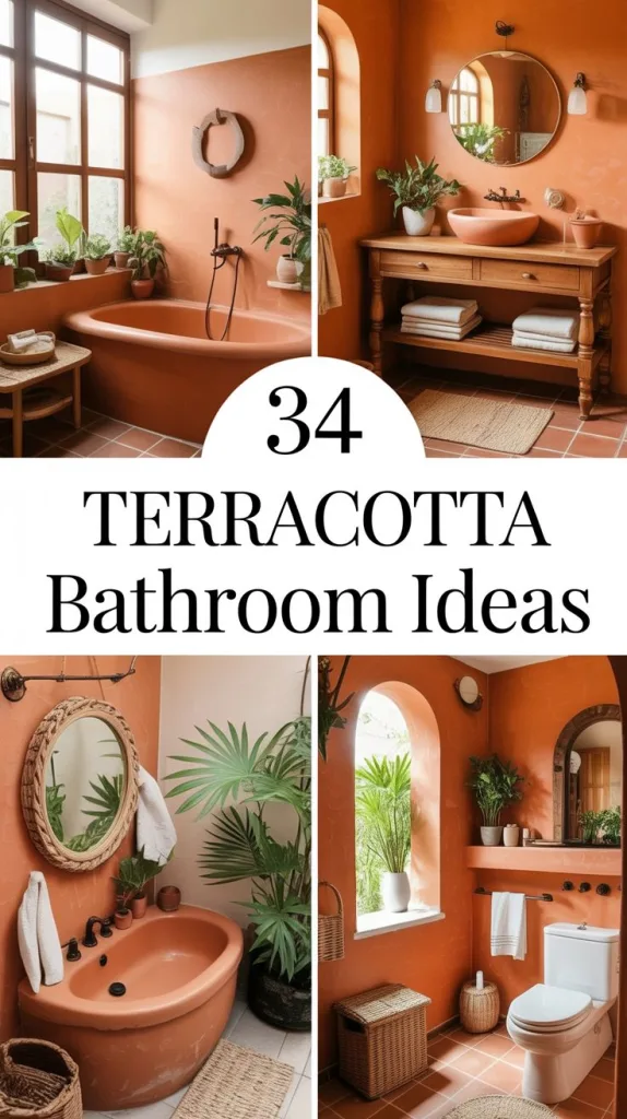 Terracotta Bathroom Ideas
