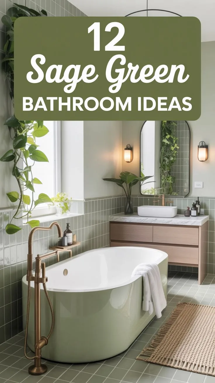 Sage Green Bathroom Ideas